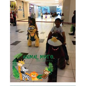 Hansel indoor and outdoor ride on party animal toy coin operated ride