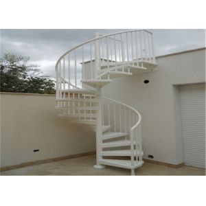 Contemporary Galvanized Modern Spiral Staircase Space Saving Outdoor