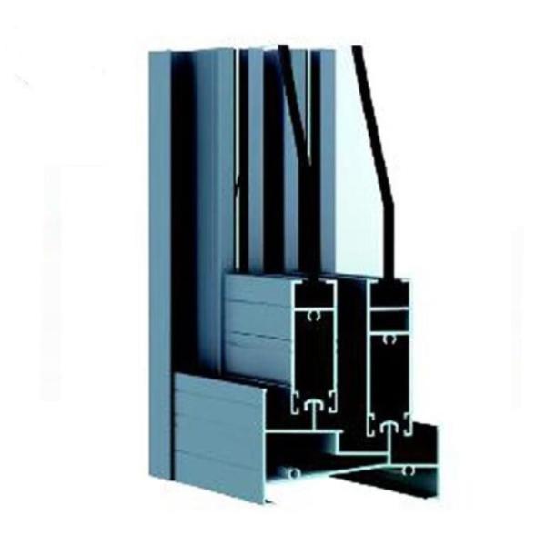 Buy Vertical Powder Coated Wood Grain Transfer Printing Window Aluminum Profile at wholesale prices