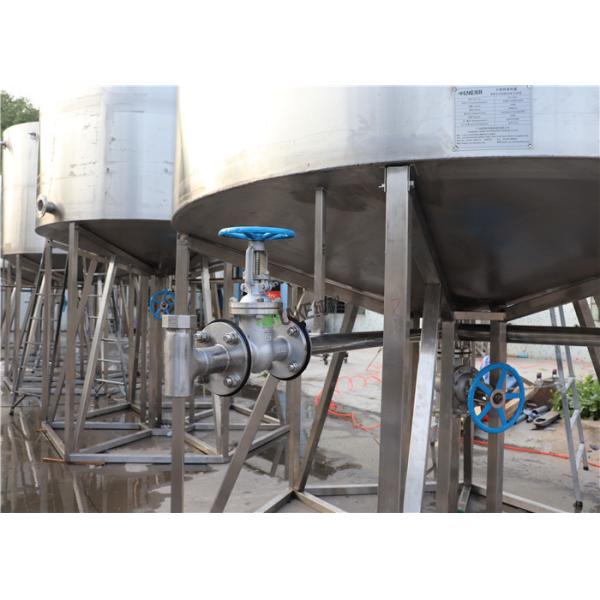 1000L-10000L Stainless Steel Filter Housing Milk / Juice Mixing Processing Tank