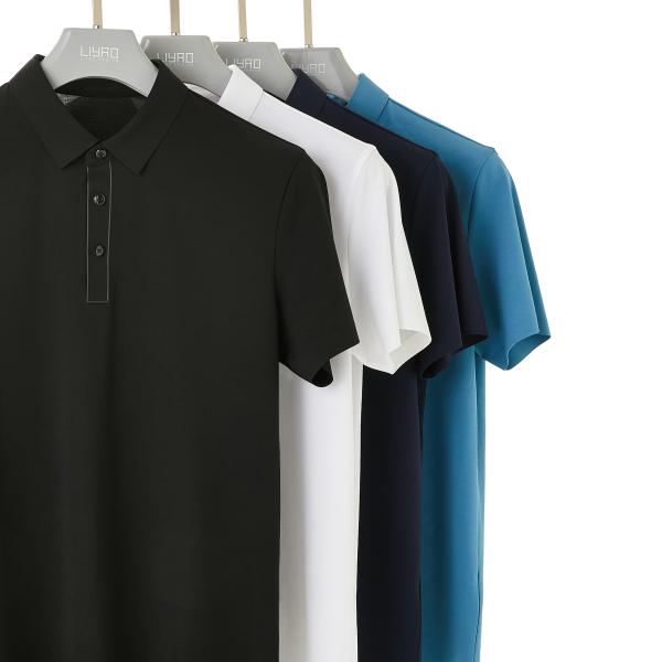 Uv-protection Seamless Sublimated Cotton Solid Color Uniform Golf Polo Shirt For Men