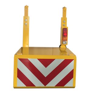 Quality RemovableTraffic Yellow Portable Vehicle Barricades With Wheels for sale