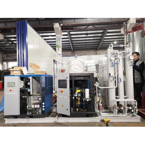 66 Nm3/Hr PSA Oxygen Generator Filled With Molecular Sieves