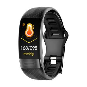 ECG PPG Pedometer HR Monitor Smart Band Fitness Tracker Watch With Blood