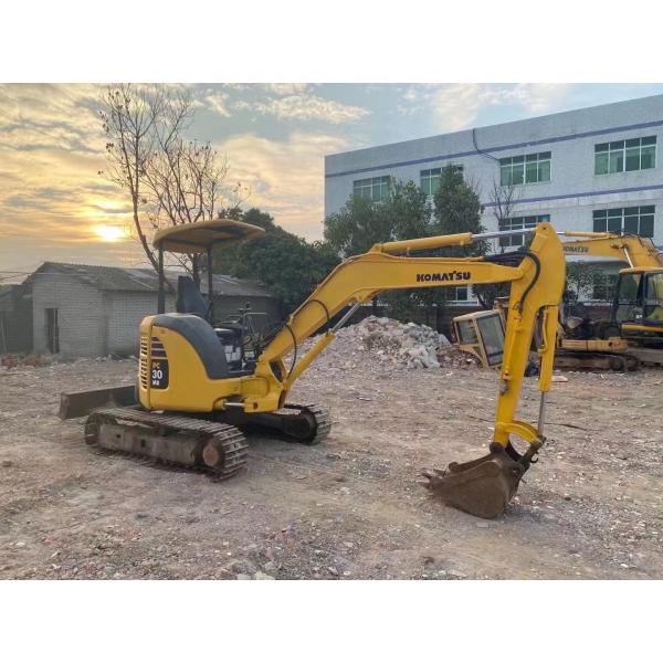 Buy PC30 Used Mini Komatsu Excavator With Canopy 3 Ton at wholesale prices