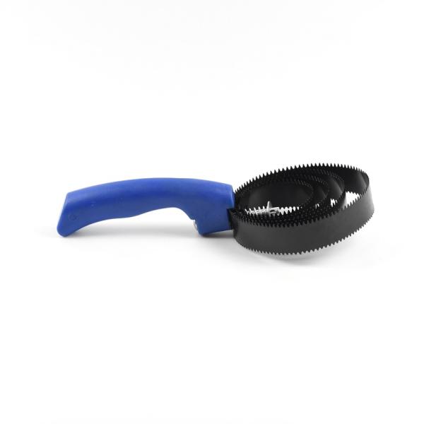 Stainless Steel Spiral Curry Comb 4 Loops Optional Color For Massage Horses