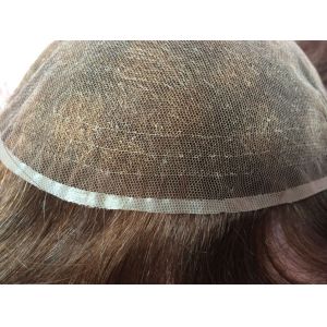 Elegant-wig high quality bleached knots French lace base toupee for women