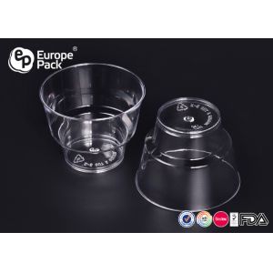 BPA Free Disposable Plastic Dessert Shot Glasses 0.9Mm Thickness