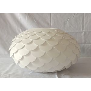 Polypropylene Fish Scale Lamp Shade 400*220mm Round Pendant Shade