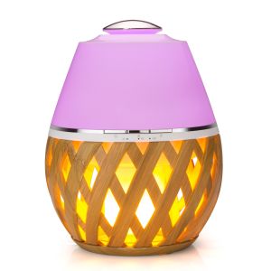 Flame Lamp Portable Ceramic Ultrasonic Essential Oil Diffuser