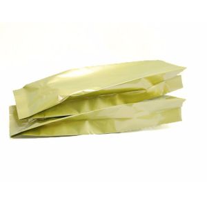 PET Golden Heat Seal Plastic bag with valve and side gusset for coffee and tea