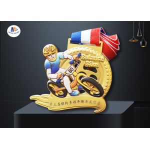 Round Banlance Bike 65MM Stock Medals With Ribbon