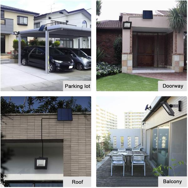 30 Solar Security Flood Light Outdoor Powered Security Wireless Waterproof Motion Sensor