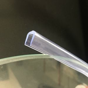 China 150C Temperature Clear U Channel Edge Protection Trim for Glass Custom Color/Size/Shape on sale