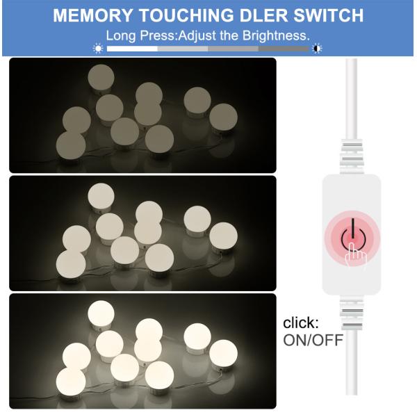 Stylish Makeup Light Bulbs , 5V USB Powered Hollywood Mirror Light Bulbs