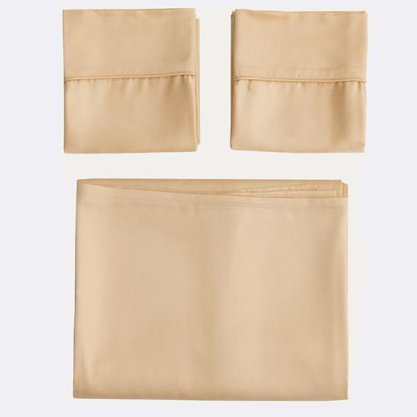 Natural Bamboo Fiber Sheet Set 60s 300tc 3 pcs Pillowcase Duvet Cover King Queen