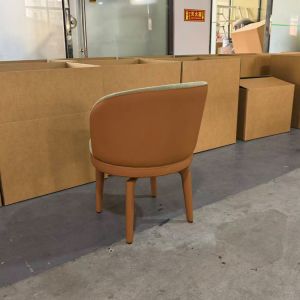 CUSTOM Dining Room Furniture Elegant Velvet Upholstered Leather Swivel