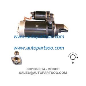 Quality 0001368024 0001368055 - BOSCH Starter Motor 24V 4KW 9T MOTORES DE ARRANQUE for sale
