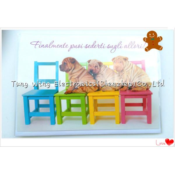 Fashionable Custom Voice Musical Greeting Card for New year , wedding