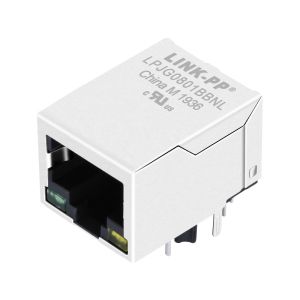 China LPJG0801BBNL 1000 Base-T Magnetic RJ45 Jack 10P8C RG11884-FA125-L02 Solder Termination on sale
