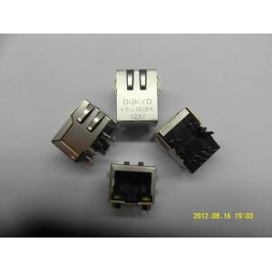 Network Connector RJ45 with Transformer Integrated Magnetics , 100BASET G/Y
