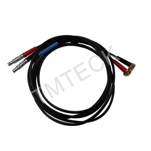 China High Precision Ultrasonic Transducer Cables Lemo00 To 90 Degree Microdot on sale