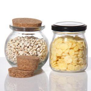 Stackable Dessert Glass Jars Storage 200ml 300ml Customized