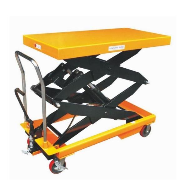 Buy Warehouse Scissor Lift Trolley 500kg Hydraulic Table Lifter Trolley at wholesale prices