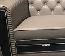 1.1m Sectional Large Leather Corner Couch 1.8m 2 Piece