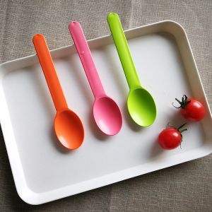 Quality Colorful Cornstarch Disposable Fork Fruit Serving Salad PLA Plastic Dessert Compostable for sale