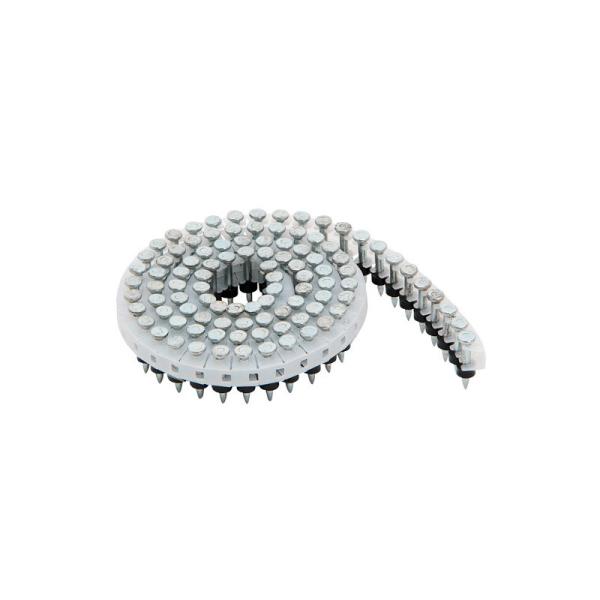 Buy Hardened Concrete Coil Nails 2.5 x 19mm Electro Galvanized Plastic Sheet HN25C at wholesale prices