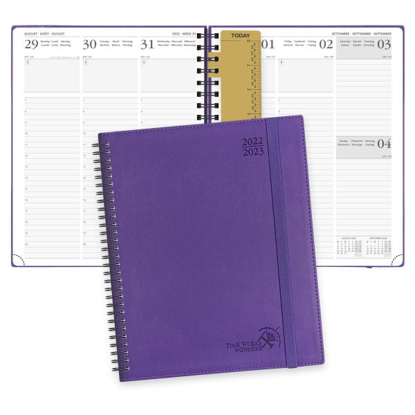 Buy FSC Certified Purple Custom Academic Planner Eco Friendly Paper at wholesale prices