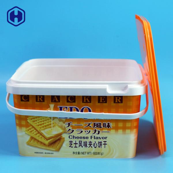 121mm Plastic IML Tubs With Handle Custom Logo