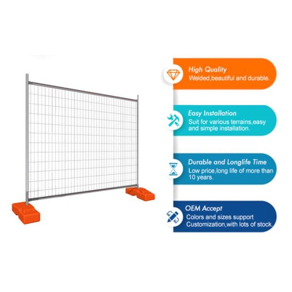 Powder Coated Green Color Temporary Mesh Fencing 2.1x2.4m for Sport