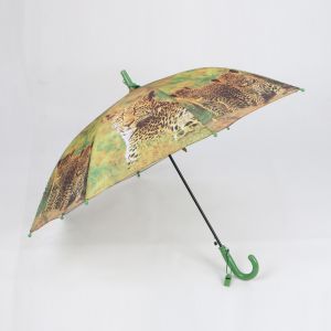 Personalized Kids Character Umbrellas , Toddler Rain Umbrella ABS Plastic Handle