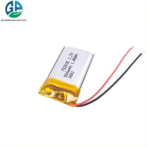 KC CB IEC62133 approved Rechargeable Lipo Battery 3.7V 500mAh 752035