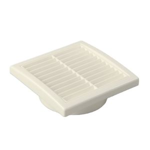 100mm ABS Louvred Wall Vent Grille with Flyscreen Cover Enhance Ventilation in