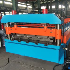 Tr4 Tr5 Tr6 Roof Roll Forming Machine PLC Control System Cr12 Roller Material