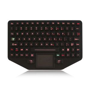 Rubber Material Silicone Industrial Keyboard Panel Mount Keyboard Stainless