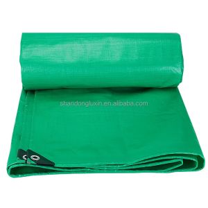 LDPE Coated Plastic Canvas Tarpaulin Strong Waterproof and Logo Printing