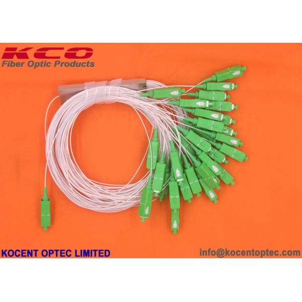 Mini Blockless PLC Fiber Optic Splitter 1x32 with 0.9mm Pigtail and 1.0m Length