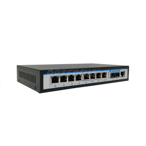 Factory OEM 8 Port Managed Poe Switch 8*10/100/1000M PoE Ports+2*1000M SFP Port