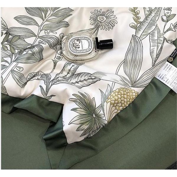 European Skin-Friendly Printing Summer Quilt Set of Four in Smooth Ice Silk Gift Quilt