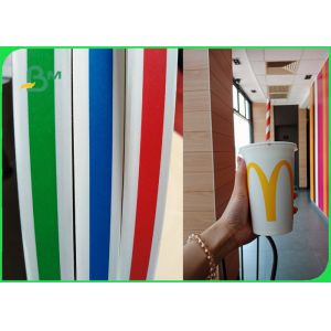 Compostable Straw Biodegradable Flexible 60gsm Base Paper Straw Paper