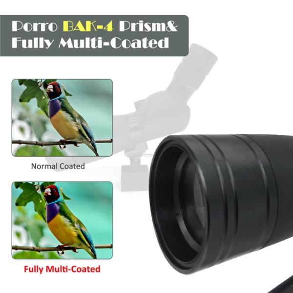 Zoom ED 20-60x60 Compact Spotting Scope With High Definition , Long Life Time