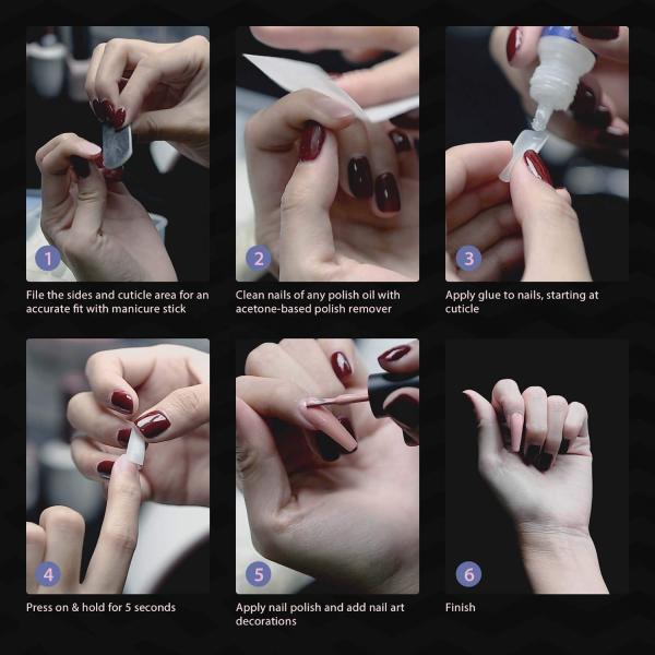 Wholesale High Quality Extension Matte Nail Tip More Styles Full Cover Soft Gel French Nail Tips for DIY