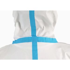 White Medical Protective Clothing , Medical Coverall Suit For Hospitals