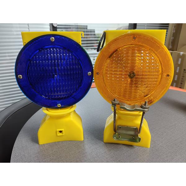 Solar Led Powered Traffic Warning Barricade Lights For Roadway Safety
