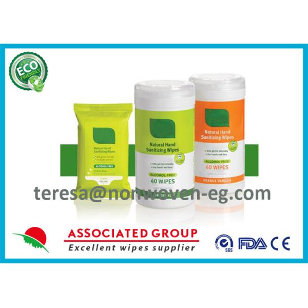 Healthy Private Antibacterial Wet Wipes , Hand Sanitizing Wipes No Harsh Chemicals