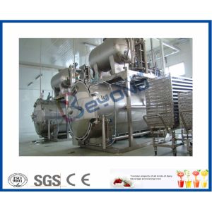 China Industrial Dairy Milk Pasteurization Equipment , 0.6MPa Bottle Steam Sterilizer on sale